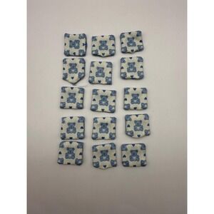 Dollhouse Miniature Pillow Covers Lot of 15 Unstuffed 1 Inch Pillows